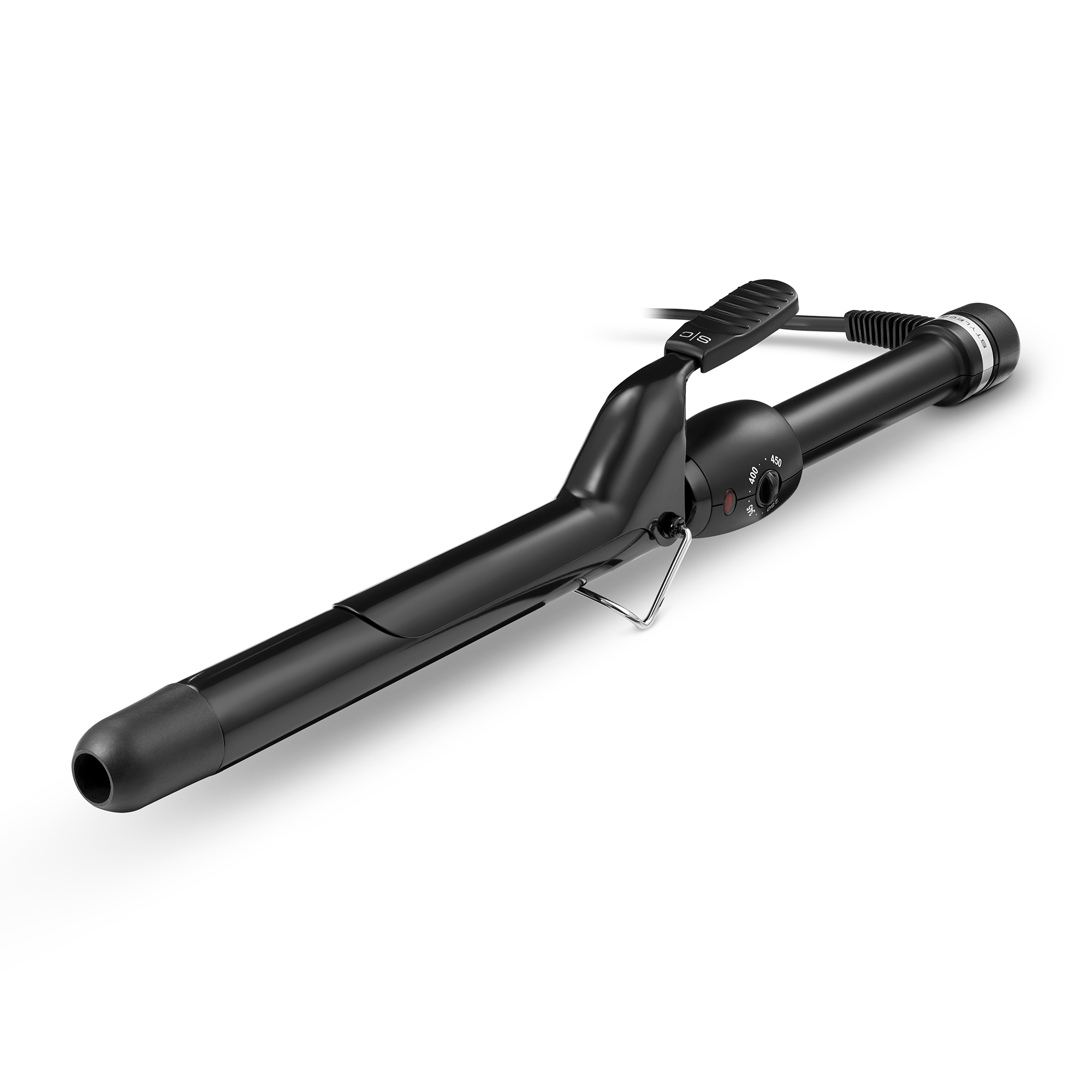 Stylecraft Stay-Temp Extended Barrel Black Curling Iron 1"